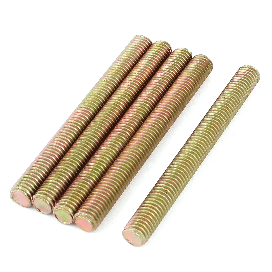 

UXCELL 1.25Mm Pitch M8 X 80Mm Full Threaded Rod Bar Bronze Tone 5 Pcs