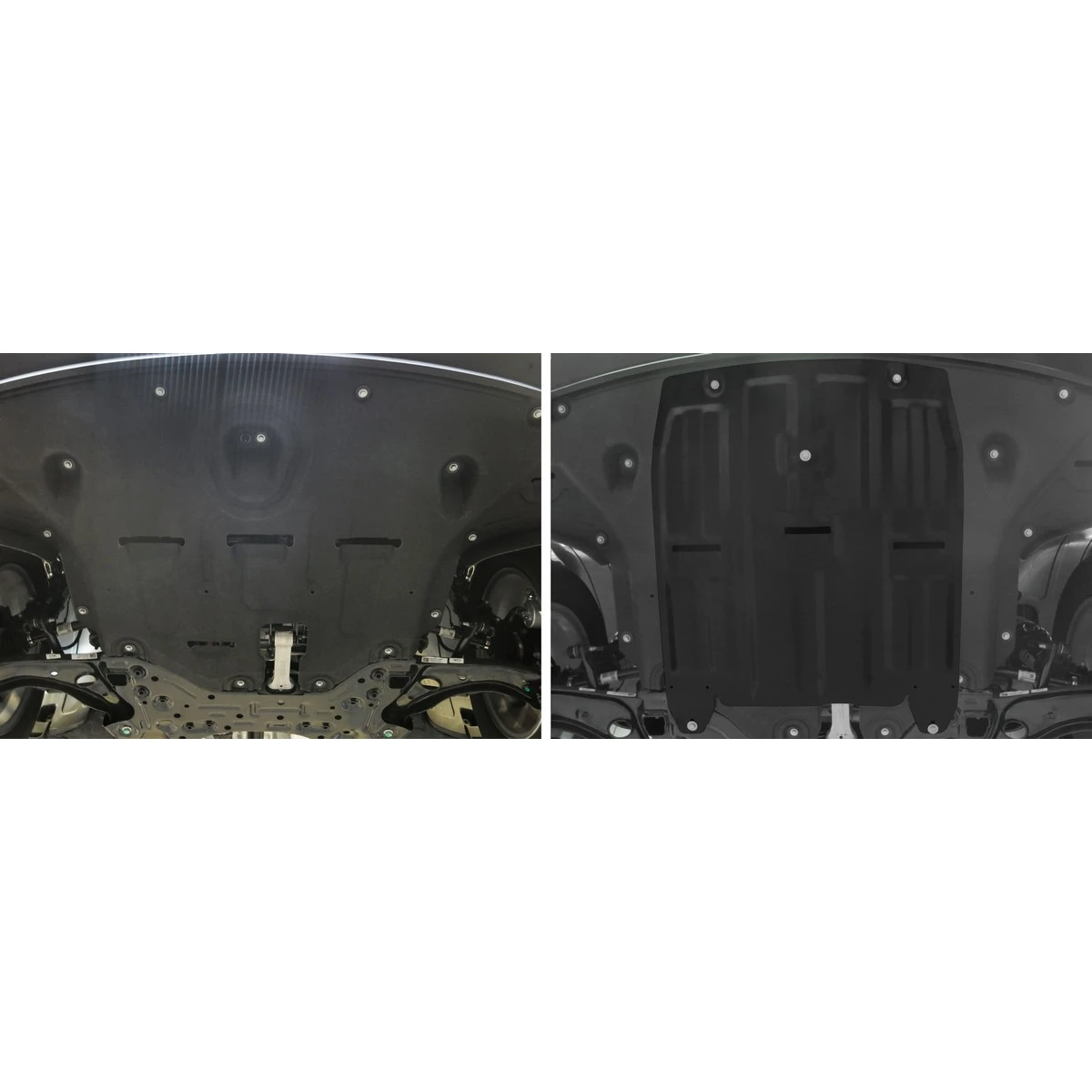 Защита картера и КПП Rival 111.2357.1 (для Hyundai Tucson (V - 1.6; 1.6T(177л.с.); 2.0; 2.0d) 2015-н.в./Kia Sportage (V - 1.6T(177hp); 2.0; 2.0d) 2016-н.в., крепеж в комплекте, сталь 2 мм)