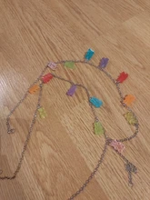 Collar de jalea Linda para mujer y niña, 7 colores, arco iris, orgullo, oso, Gummy, Punk, Hip Hop, resina, accesorios