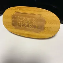 Cepillo para Barba Hemu Natural para hombre, masaje facial de bambú, barbas y bigotes para peinar, novedad de 2020