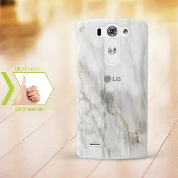 

Personalized LG G3 Slim Clear Silicone Phone Cover (Marble Temalı-2)