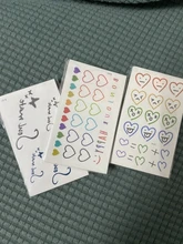 Pegatinas de tatuaje temporal para chica, pegatina de tatuaje falso de larga duración, a prueba de agua, bonitos tatuajes brillantes para la mano, pegatina infantil