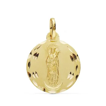 

Medal 18k gold Virgin Almudena 18mm. [AB0776GR] -Customizable-RECORDING INCLUDED IN THE PRICE