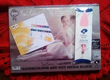 Paul Rubens-Papel artístico Para dibujo, 50% Algodón, 300g/m2, 20 hojas de Papel Para Acuarela, suministros de arte