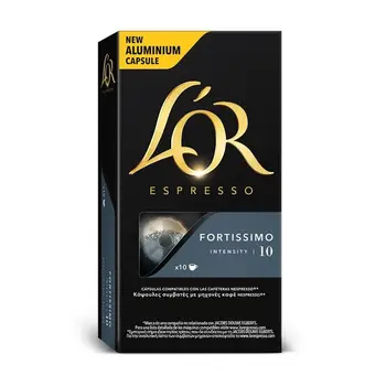 

FORTISSIMO L 'or, 10 compatible NESPRESSO aluminium capsules