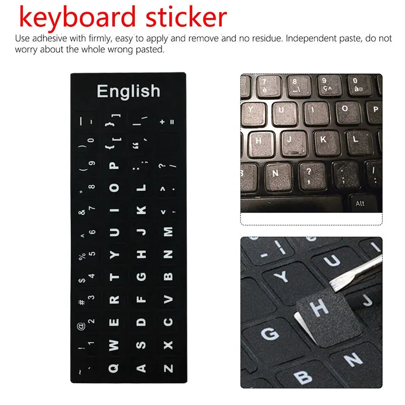 

Safe Keyboard Protector Case Cover Adhesive Keypad 48 Keys AZERTY Stickers Laptop Notebook Keyboard Skin