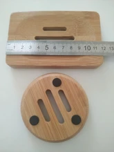 Container Tray-Holder Storage-Box Dishes Bamboo-Soap Wooden Bathroom Portable Rack Natural