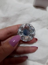 NAIERDI Base de oro en forma de diamante de cristal de diseño de perillas de vidrio armario tiradores pomos de cajones manijas del Gabinete de cocina manija de los muebles