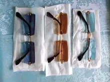 Gafas de sol cuadradas para hombre y mujer, lentes de sol rectangulares a la moda, sin montura, modernas veraniegas, para montañismo, 2020