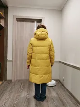 Women Jacket Collection Winter Parka Windproof Coat-Length New MIEGOFCE Contrast-Design