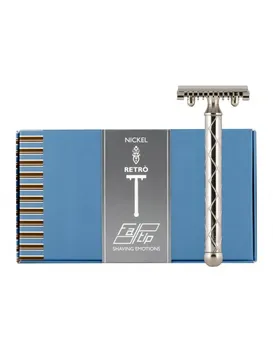 

Fatip "Retro" Nickel Open Comb Double Edge Safety Razor