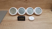 Tuya ZigBee-Sensor inteligente de temperatura del hogar y humedad, dispositivo con pantalla LED que funciona con asistente de Google y Tuya Zigbee Hub