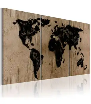 

Picture-world map in ink