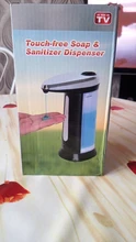 Dispensador de jabón líquido sin contacto, dispositivo automático, manos libres, bomba para baño y cocina, con sensor inteligente, 400ML
