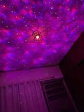 Bluetooth Projector Light-Decor Night-Light Starry Sound-Activated Water Wave Music Usb Led