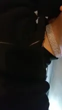 Joyería de moda Punk Hip Hop para hombre y mujer, Gargantilla de malla con elementos para el cuello, Collar con broche de langosta de cristal con incrustaciones de diamantes de imitación