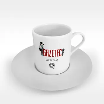 

Personalized Professional Gazeteci Turkish coffee Cup