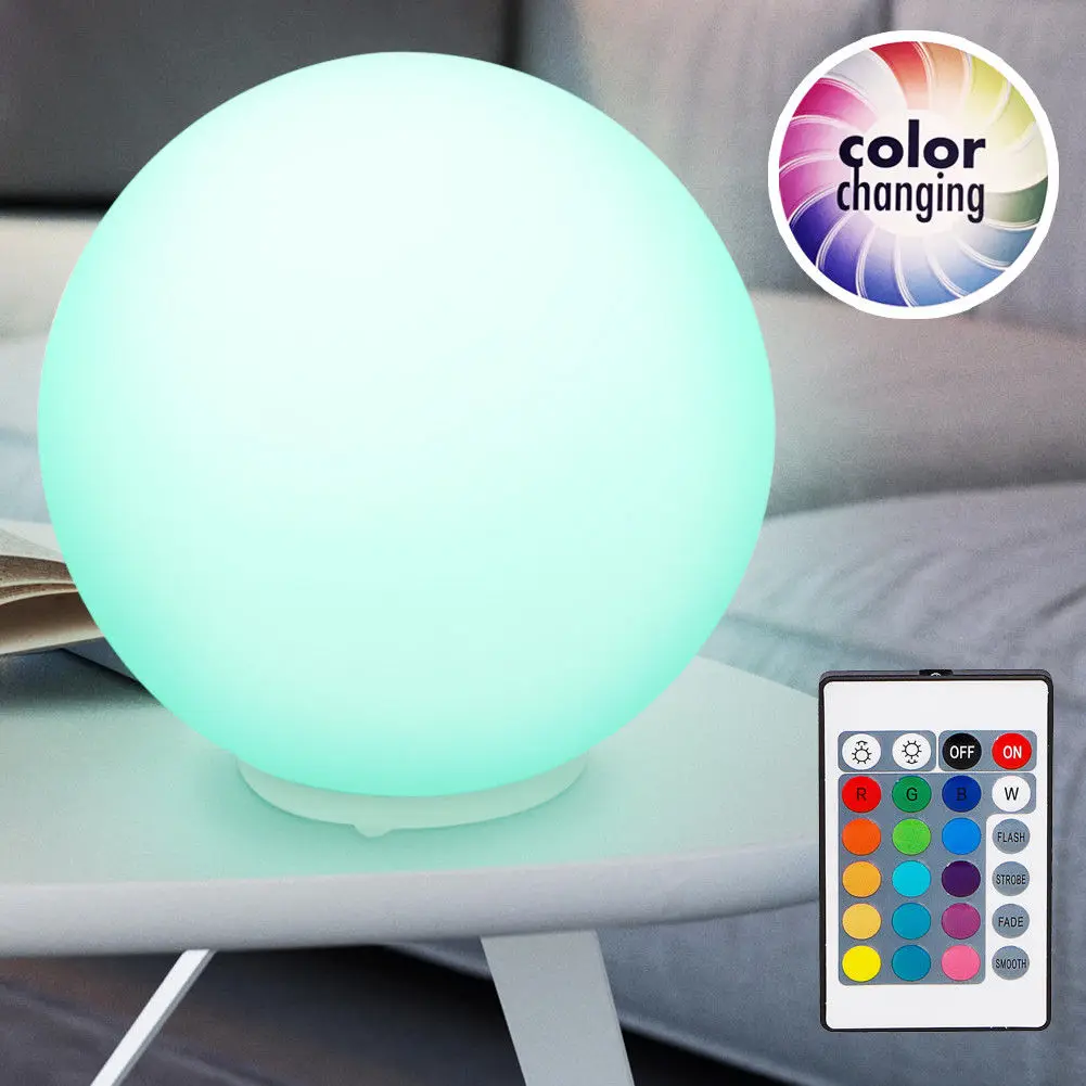 Ball lamp table light LED 16 colors with remote control Grundig|Spotlights|  - AliExpress