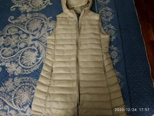 SEDUTMO-Chaqueta de plumón de talla grande 3XL para mujer, chaleco con capucha largo ultraligero, abrigo informal, Parkas delgadas ED913