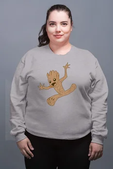 

Angemiel Wear Running Sweet Groot Gray Female Sweatshirt