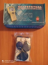 10 Frecuencia de lector de RFID escritor copiadora duplicador IC/identificación con Cable USB para Cable de 125Khz a 13,56 Mhz tarjetas pantalla LCD duplicador