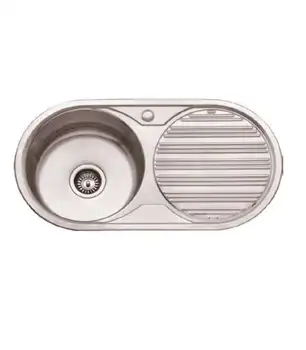 

Sink with drainer with/without orifice faucet se8444