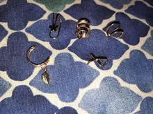 Yobest 5 unids/set 2019, pendientes a la moda con forma de hoja dorada, pendientes con Clip para oreja, pendientes para mujeres trepadoras sin Piercing, pendientes falsos de cartílago