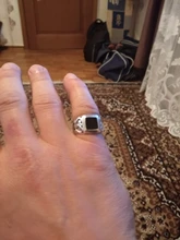 Anillo de navidad plateado para hombre, anillos de esmalte cuadrado y negro, joyería fina, alta calidad, 8-11