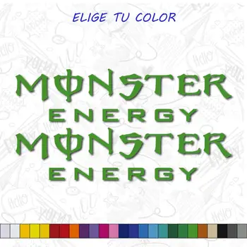 

2X BUMPER LOGO MONSTER ENERGY 23x6,3 cm VINYL STICKER DECAL AUTOCOLLANT name SPONSOR