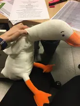 De algodón lindo ganso de peluche juguetes de peluche Animal bebé muñecas acompañantes de confort muñecas almohada nórdica decoración para el hogar