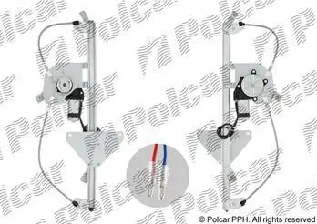 Стеклоподъемник Peugeot Partner (B9) и Citroen Berlingo передний левый электрический | Polcar 2352PSE1