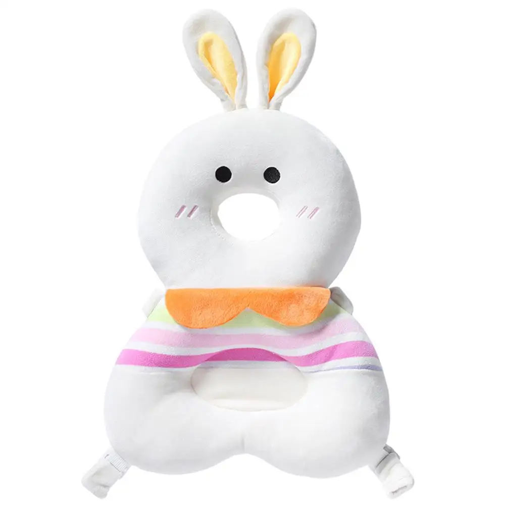 Детская подушка для защиты головы, милая, мультяшная, дышащая, для младенцев, анти-осень, подушка, многофункциональная, большая, мягкая, детская подушка для поддержки головы - Цвет: White Rabbit