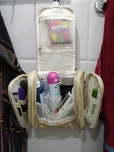 Neceser de viaje de nailon impermeable Unisex, bolsa de cosméticos para mujer, bolsas para maquillaje de viaje colgantes, Kits de aseo y de higiene