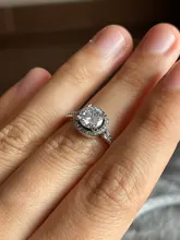 Anillos de plata de ley 925 auténtica para mujer, corona princesa Tiara, corazón de amor brillante, CZ, joyería de compromiso de aniversario