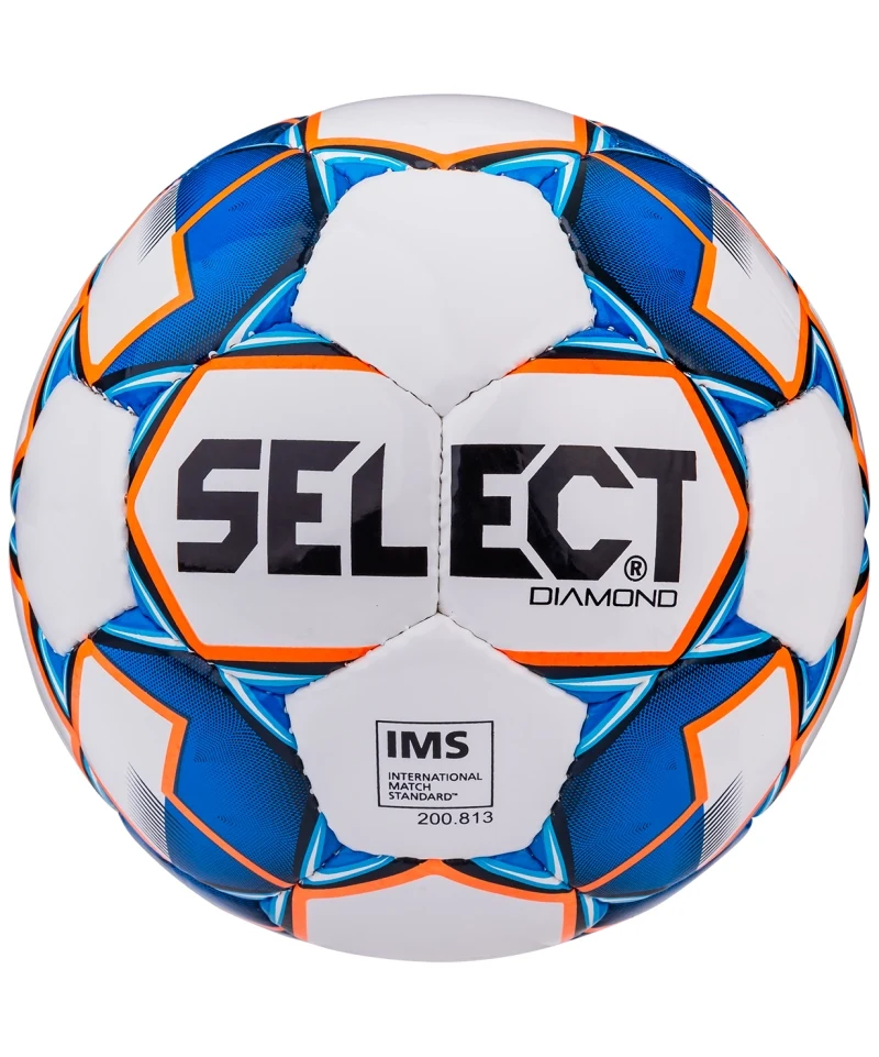 Sélectionnez Diamond Ballon de football Blanc/Rouge Taille 5 IMS Approuvé 