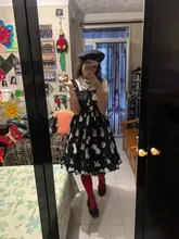 Women's Dresses Chic Lady Kawaii Ulzzang Strawberry Rabbit Cute Strap Dress Female Ins