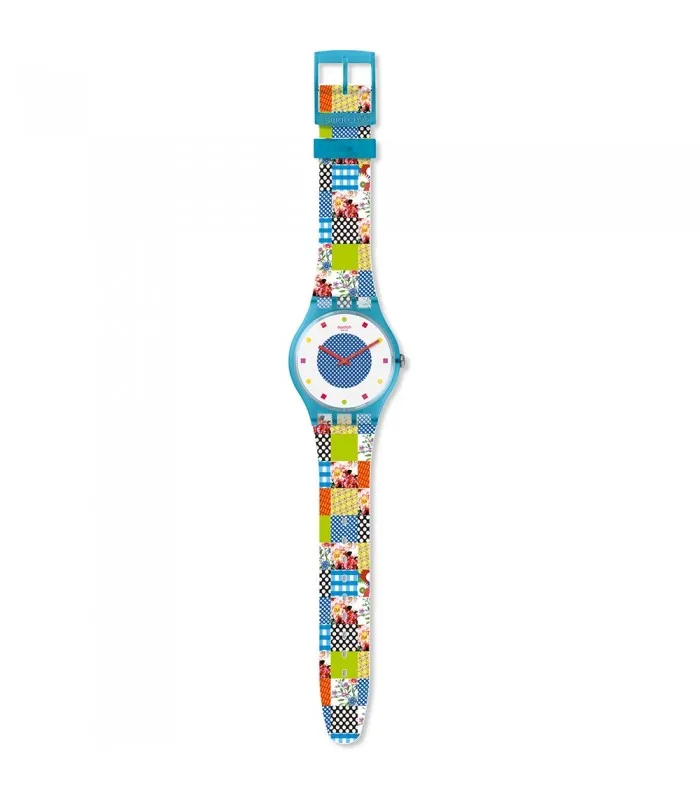 Часы swatch ORIGINALS NEW GENT 41 мм стеганые TIME SUOS108