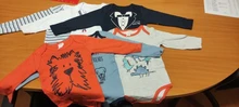 Kavkas-body para bebé, niño y niña, 6 uds., 3 uds., 100% de manga larga, ropa de algodón para bebé de 0 a 12 meses, mono recién nacido, mono, ropa
