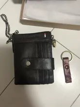 Cards Wallet Chain-Bag Multi-Functional Leather Bifold RFID Slim Designer Purse-Coin-Pouch