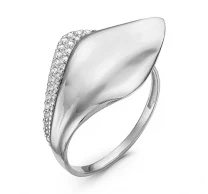

Silver ring with cubic zirconia