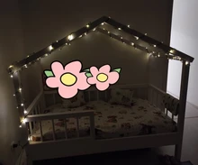 Tiny leaf garland fairy light decor LED Copper Wire string lights for Wedding forest