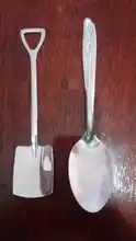 Gadget-Decoration Dessert-Spoon Utensils Ice-Cream Kitchen-Bar Retro Cute Round Fashion