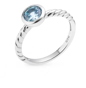 

Silver ring with cubic zirconia sunlight sample 925