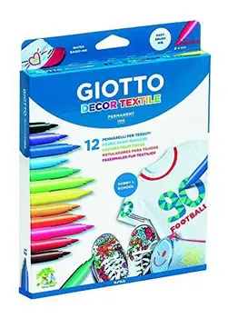 

Felt pens decor textile for decor on fabric 12 CV Giotto 494900