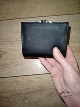 Monedero de Color caramelo a la moda para mujer, Cartera de cuero de Color liso Vintage corta con broche de corazón, tarjetero para chicas