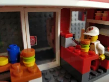 Building-Block City-Tiendas-Toy 3d-Model Miniature Road-Corner Store Cafe Ville-Shop