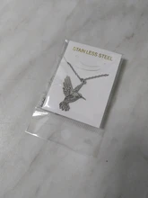 Jisensp Animal Simple collar de acero inoxidable collares de colibrí y colgantes cadena de clavícula tragar aves collar collares