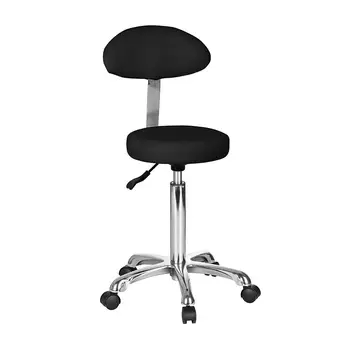 

Stool with backrest and pump NEUMATICA trim black