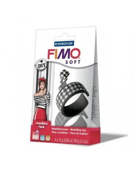 

FIMO SOFT DIY SET "JEWELLERY BLACK WHITE"