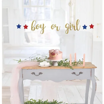 

Personalised BOY OR GIRL banner, Gender reveal decorations, Gender reveal ideas, Boy or Girl, Custom Gender reveal decor banner